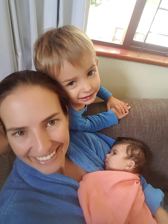 Lisa Rae Mizen took part in the ‘10 days of being a mom’ challenge on Facebook. This photograph with her son, Ronin, 2, and two-month-old daughter, Luna, is one of her favourites