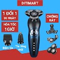 Máy Cạo Râu 3 Lưỡi Đàn Hồi Chống Xước Chống Rát Da Kèm Tỉa Lông Mũi Bấm Tỉa Tóc Mai Râu Dài Pt2168