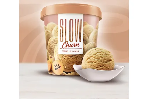 Slow Churn Chikoo Ice Cream [500 ML]