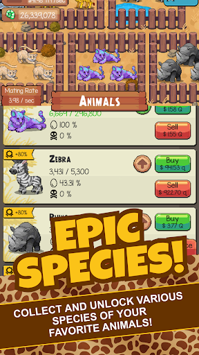 Code Triche Idle Tap Zoo: Tap, Build & Upgrade a Custom Zoo APK MOD 2