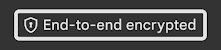 End to end encrypted icon