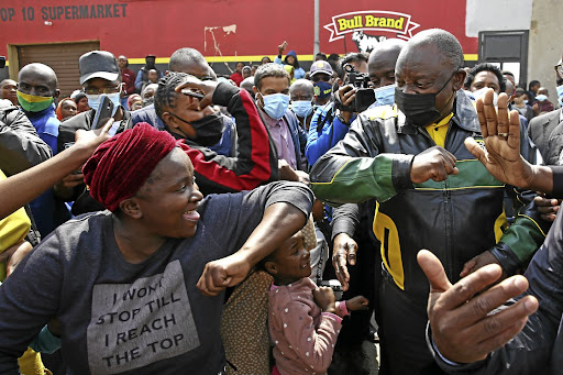 President Cyril Ramaphosa slammed leaders who only resurface during election season while neglecting communities after elections.