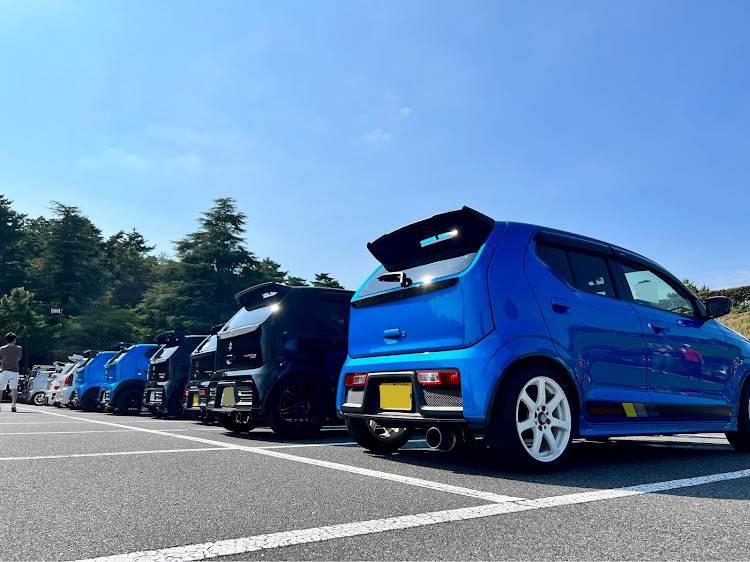 アルトワークスのアルトワークス・36アルトミーティング・overheat meeting・オフ会・鷲羽山に関するカスタム事例の投稿画像5枚目