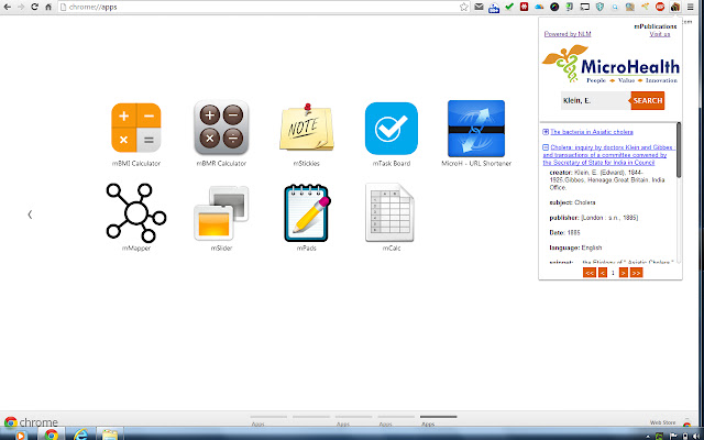 mPublications chrome extension