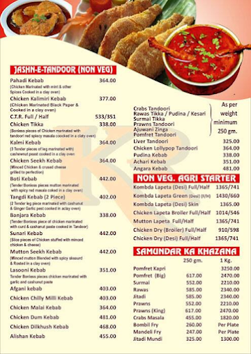 Kokan Ratna menu 