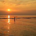 Sunset on the beach