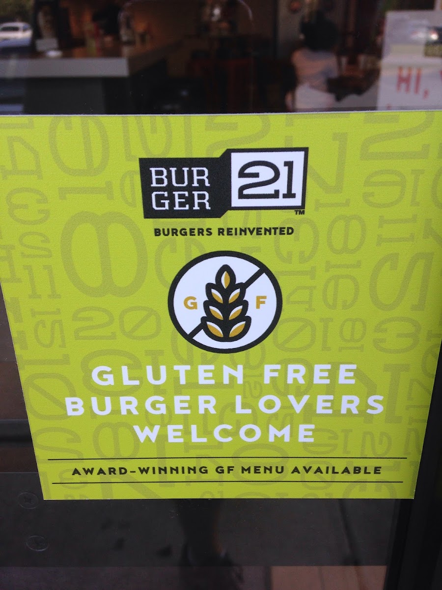 Gluten-Free at Burger 21