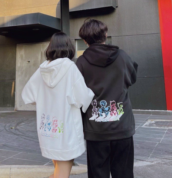 Áo Khoác Hoodie Now Hoạt Hình Khóa Zip Nỉ Ngoại Nam Nữ Ulzzang Unisex Form Rộng Hot Hit