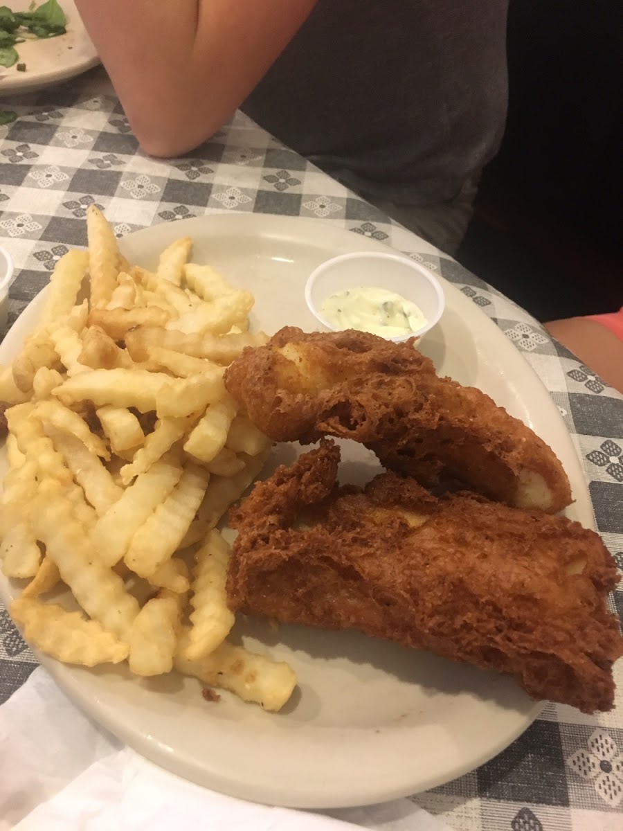 GF fish fry - 2 big pieces! Sorry already ate coleslaw before I took the picture😀