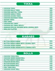 Arabian Seekh Kabab menu 2