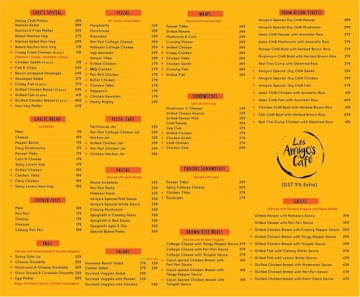 Los Amigo's Cafe menu 