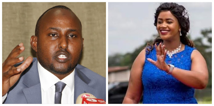 Junet Mohamed and Cate Waruguru