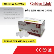 100 Hạt Đầu Bấm Mạng Utp Rj45 Cat5E Golden Link