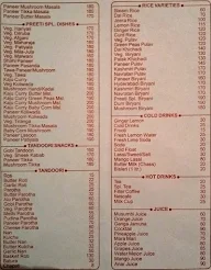 Preeti Hotel menu 2