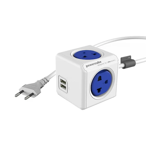 Ổ cắm điện có dây 1.5m Allocacoc (Kèm cổng sạc USB)-1