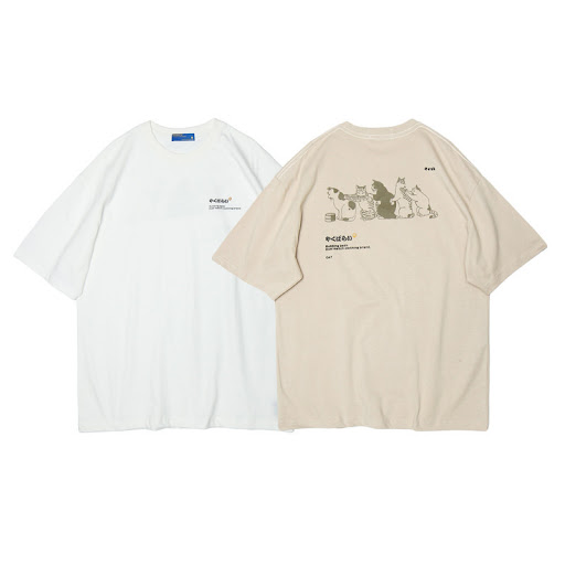 Title 2, Japanese cartoon print T-shirt