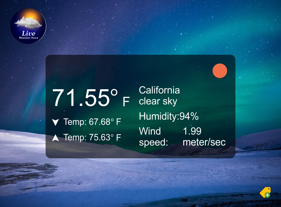 Live Weather Report Preview image 1