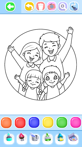 Screenshot Family Love Coloring Book