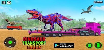 Dinosaur Games - Truck Games Screenshot