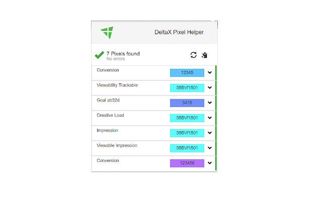 DeltaX - Pixel Helper