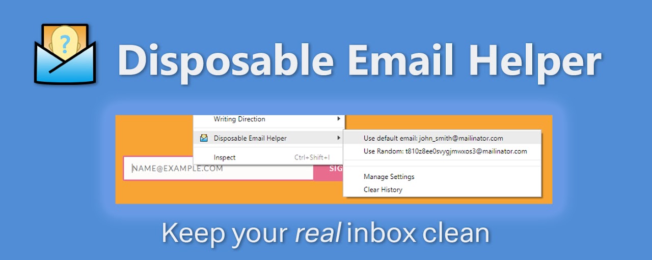 Disposable Email Helper Preview image 2