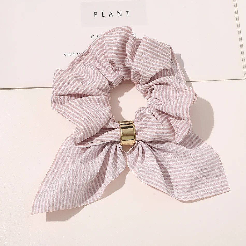 Chiffon metalen gesp dikke darm ring vrouwelijke OL haaraccessoires