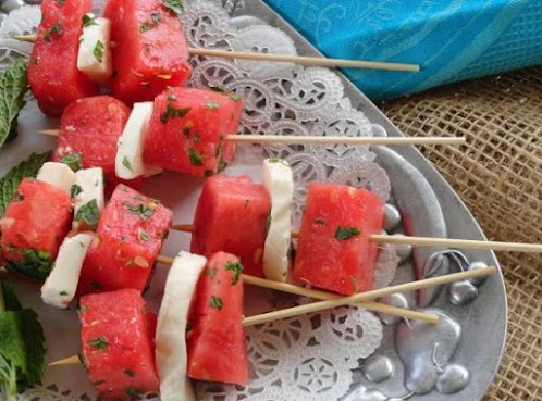 Watermelon Mozzarella Salad