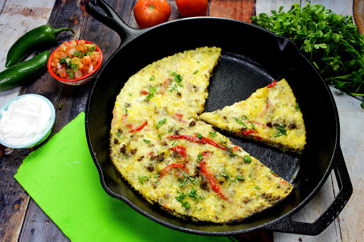 Southwest Frittata ready to serve.