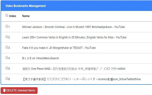 Video Bookmarks Controller