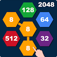 2048 Connect n Merge Hexagons - Hexa Merge Puzzle