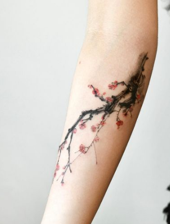 Plum Blossom Tree Tattoo