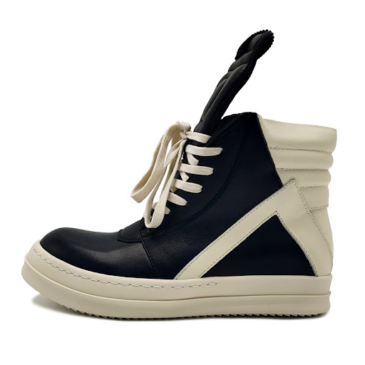 Title 2, Mens Genuine Leather High Top Black and White ...