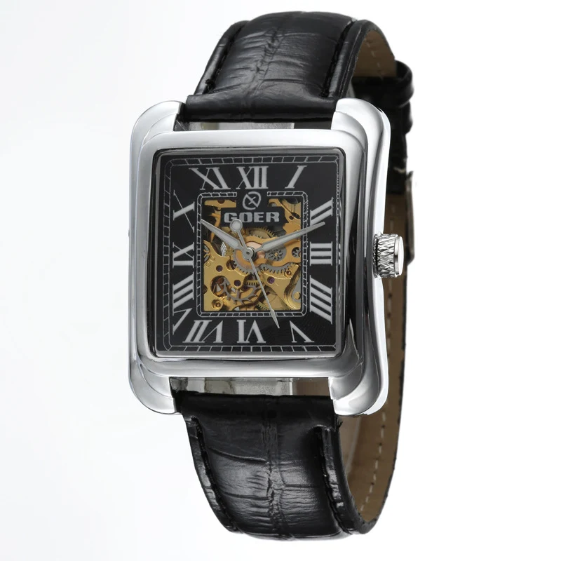 Automatyczny zegarek mechaniczny szkieletowy dla mężczyzn, pokazujący precyzję i kunszt. Ciesz się unikalnym designem i elegancją.