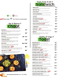 Chaatwich Max menu 2