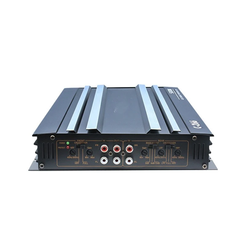 Title 3, Four Channel Car Amplifier made of Aluminum All...