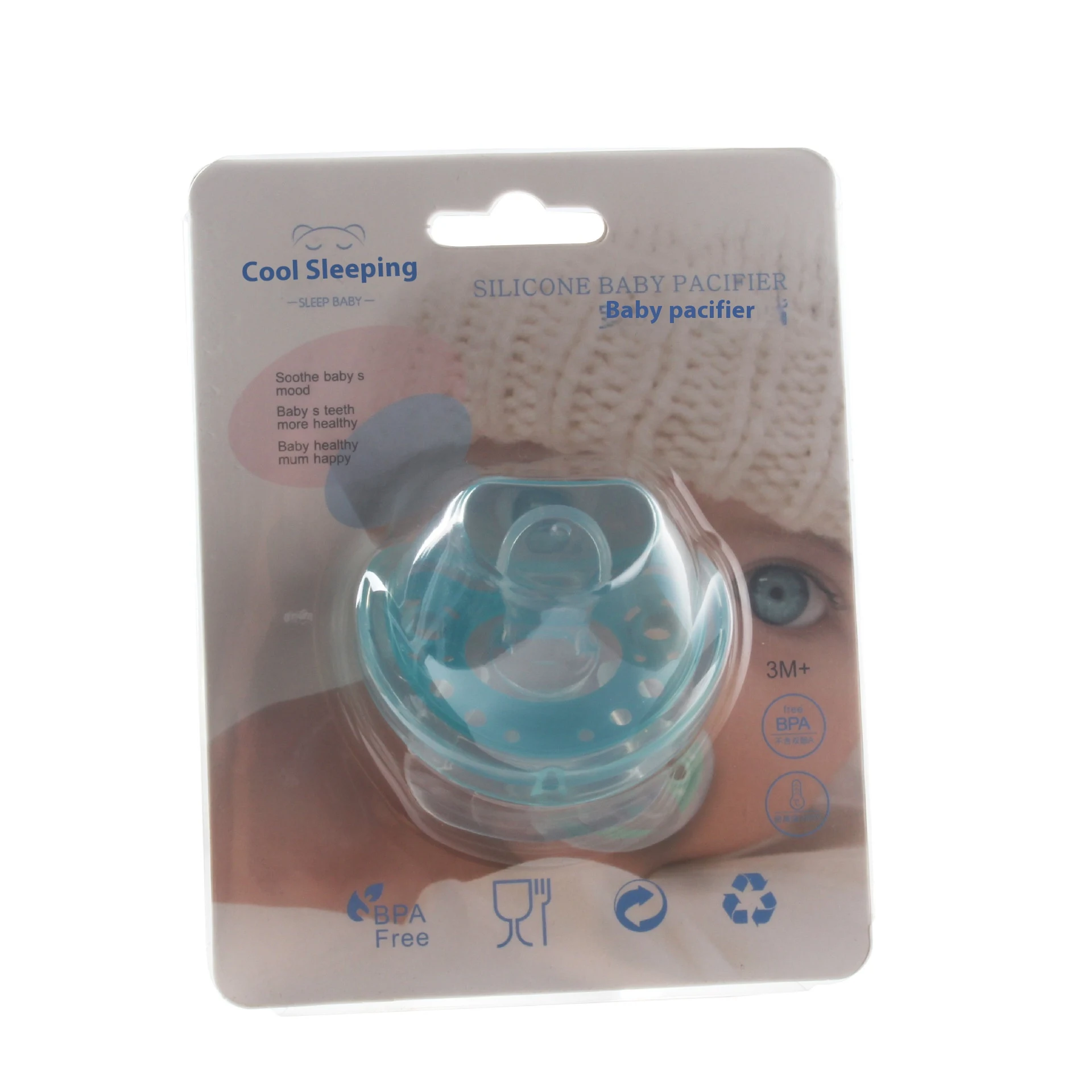 Title 19, Sucette pour bébé en gel de silice intégral, si...