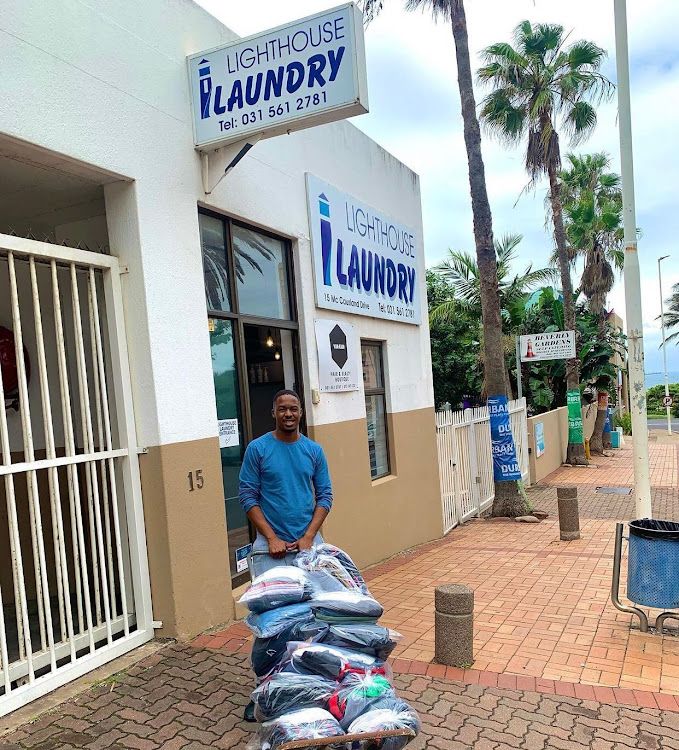 Nqubeko Chase Sithole left home to start a laundry business despite his mother's concerns. She had urged him to get a 'safe' government or teaching job.