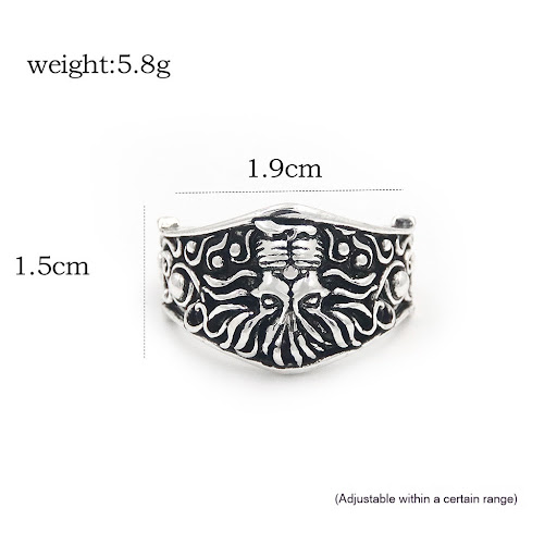 Title 1, Cthulhu Mythos Vintage Adjustable Ring, Embrace...