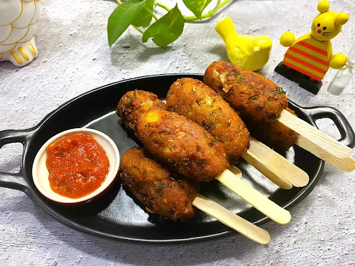 Veg Crispy Chicken Lollipop [4 Thick Pieces]