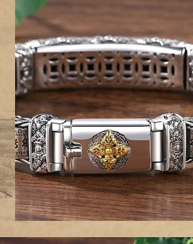 Bracelet Vajra en Argent Sterling S - 3
