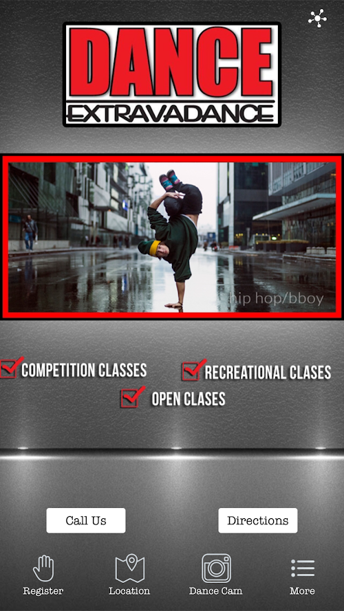 Android application Extravadance screenshort