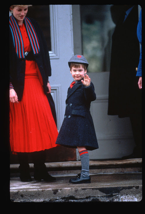 A young Prince William, pictured with his mother, Princess Diana, in 1988.