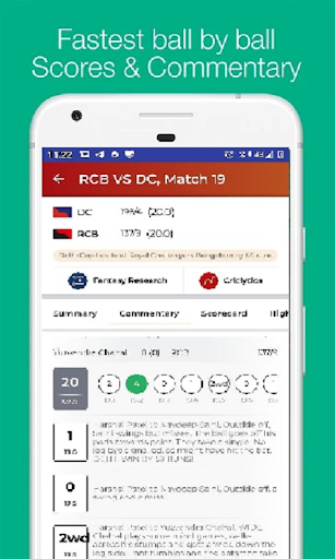 Screenshot Cricket Live - Live Scores