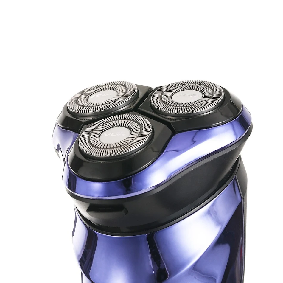 Heren Elektrisch Scheerapparaat met Drie Koppen, LED Digitaal Display en USB Opladen, voor een gladde en comfortabele scheerbeurt