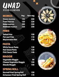 Unad Food Corner menu 1