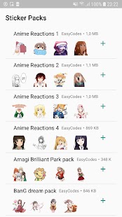 Anime stickers for WhatsApp - WAStickerApps Screenshot