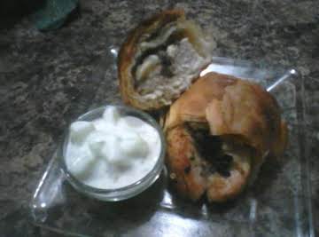 Greek Chicken in a Phyllo Wrap with  Tzatziki Sauce