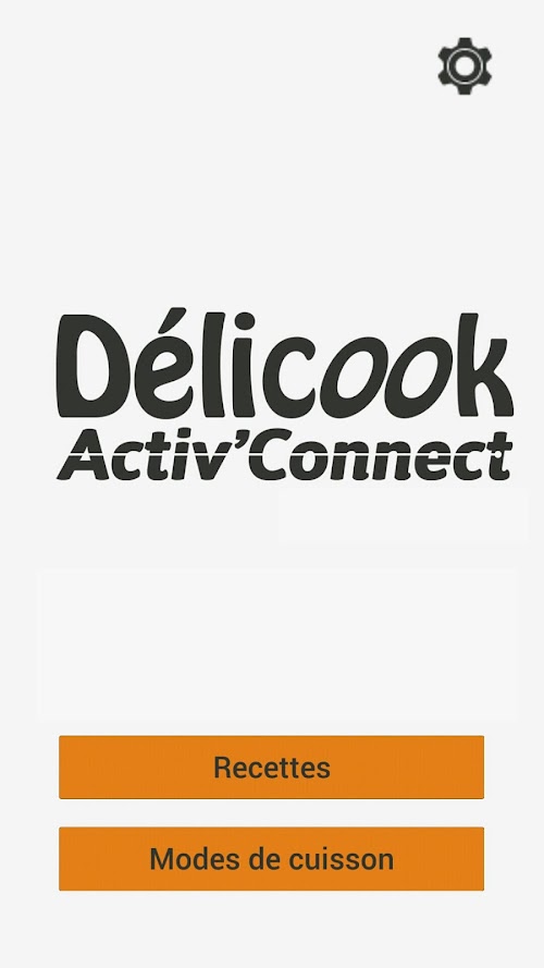Android application Siméo -  Délicook Connect screenshort