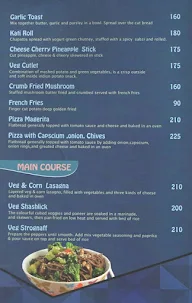 The Golden Metro menu 1