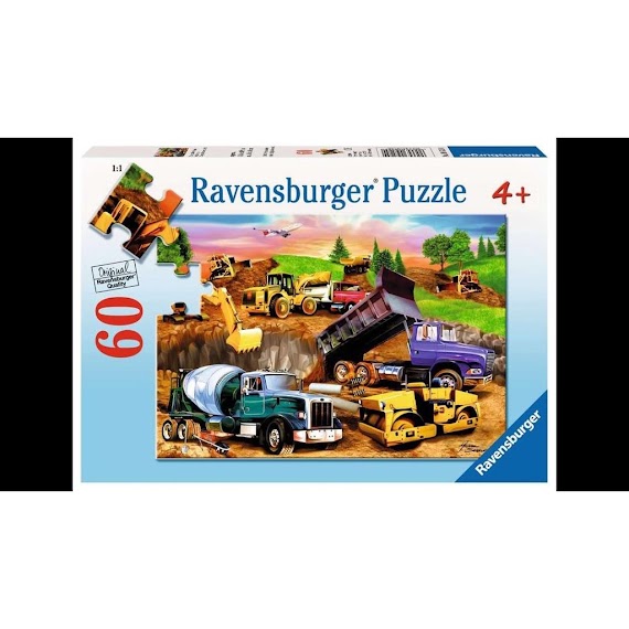 Xếp Hình Puzzle Công Trình Xây Dựng Ravensburger Construction Crowd 60 Miếng